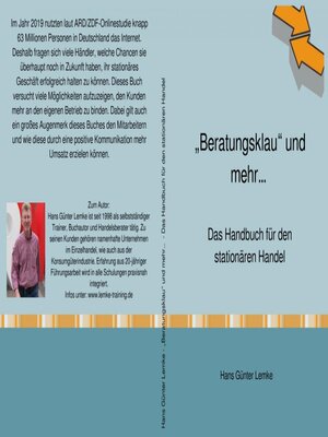 cover image of "Beratungsklau" und mehr... Das Handbuch für den stationären Handel
